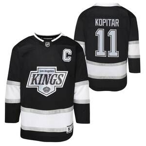 NEW LA KINGS boys' anze kopitar premium home jersey in black